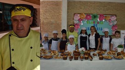 Instructor de SNPP en su tiempo libre enseña a niños técnicas de panadería