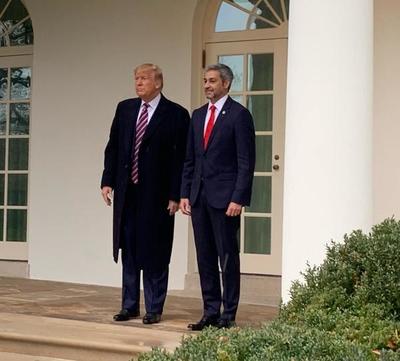 Mario Abdo ya se encuentra en la Casa Blanca