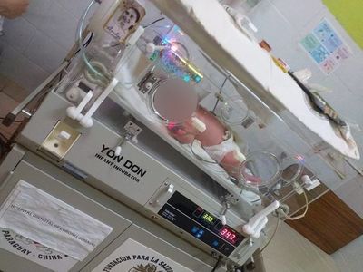 Bebé ya está en terapia intensiva en Coronel Bogado