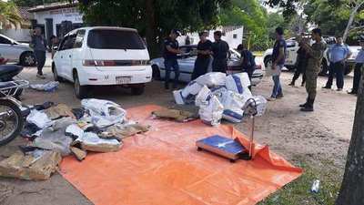Incautan más de 450 kilos de presunta marihuana sobre ruta que une San Ignacio-Pilar
