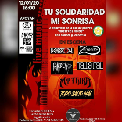 Concierto de rock y metal en beneficio a niños con leucemia
