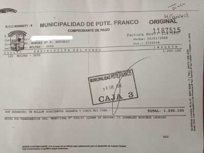 Pdte. Franco: Comuna aplica primera multa por quema de basura