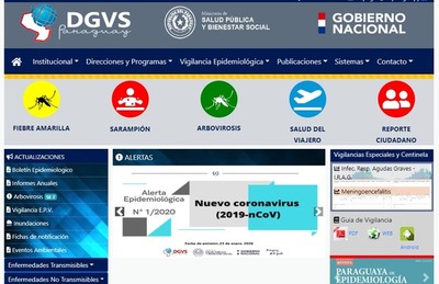 Ministerio de Salud Pública emite alerta sobre el coronavirus