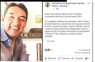 Empresario denuncia a jueces ante el JEM y estos lo acusan de pretender evitar reparar millonario daño
