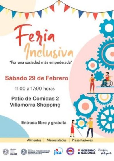 Gran feria inclusiva de artesanías este sábado en Villa Morra