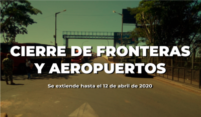 Cierre total de fronteras rige hasta el 12 de abril recuerda Migraciones