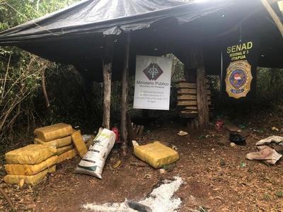 Incautan 418 kilos de marihuana en María Auxiliadora, Itapúa