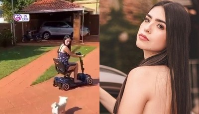 La nueva esposa joven pasea en "motito" de Rodolfo Friedmann
