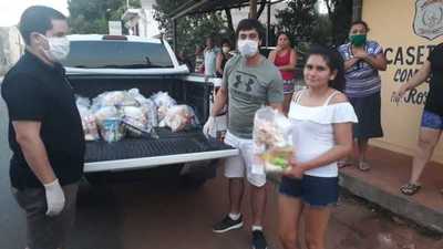 Grupo de amigos de fútbol realizó ayuda solidaridad