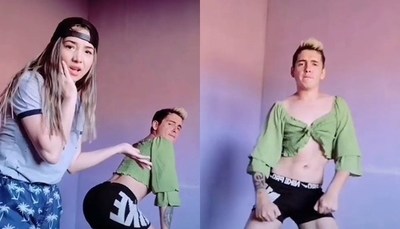 Marilina y Will intercambiaron de ropa