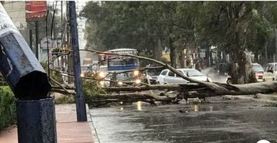 Asunción con estragos tras temporal